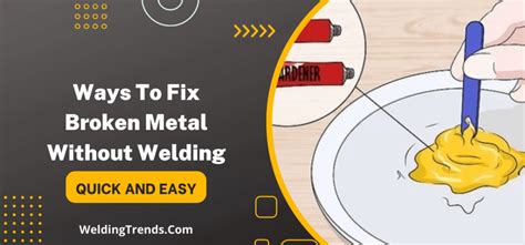 how to repair crack in metal housing|repairing broken metal without welding.